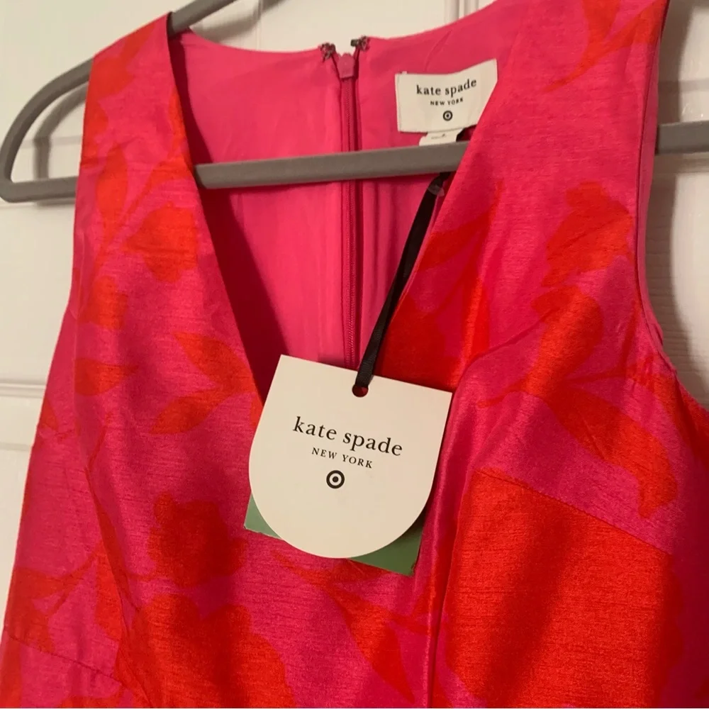 Kate Spade for Target pink floral silky dress sz 2
